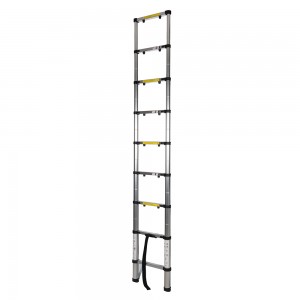 Ladder Telescopic Aluminium EN131-6:2015 9 Tread Weight 6.8Kg Extension Height 2.6Mtr Closed Height 0.8Mtr