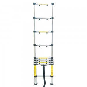 Ladder Telescopic Aluminium EN131-6:2015 9 Tread Weight 6.8Kg Extension Height 2.6Mtr Closed Height 0.8Mtr