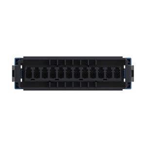 360 Fibre Patch Panel Module 12 Fibre SM 6x LC Duplex Internal Shutters 360DPis-12LC-SM Blue