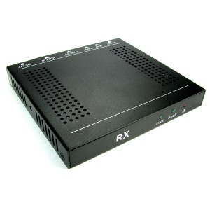 HDBaseT Receiver 4K 60Hz 4:2:0 @ 40m 1080p @ 70m Cat5e/6 HDMI1.4-HDCP2.2 1x HDBaseT-In 1x HDMI-Out 2-way IR Pass-Thru 1x PSU