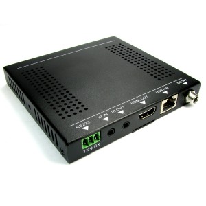 HDBaseT Receiver 4K 60Hz 4:2:0 @ 40m 1080p @ 70m Cat5e/6 HDMI1.4-HDCP2.2 1x HDBaseT-In 1x HDMI-Out 2-way IR Pass-Thru 1x PSU