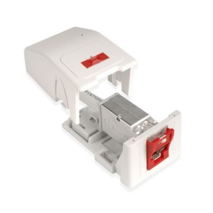 Surface Mount Outlet 1Port Z-MAX,TERA,MAX-LC Unloaded Unshuttered White