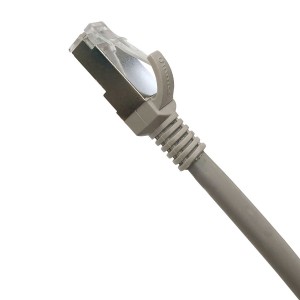 Patch Lead Cat6A S/FTP LSZH Moulded Boot 26AWG Grey (L)1.5Mtr