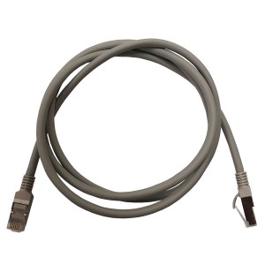 Patch Lead Cat6A S/FTP LSZH Moulded Boot 26AWG Grey (L)3Mtr