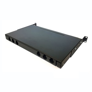MFE Gen II Fibre Panel Chassis No Front Plate Black (H)1U