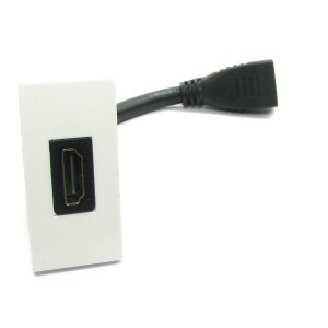 HDMI Euro Module Fly Lead 4K UHD 60Hz White   
