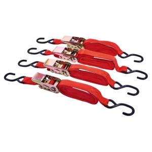 Ratchet Tie Down Strap S-Hook 125kg (W)25mm x (L)4.5Mtr   