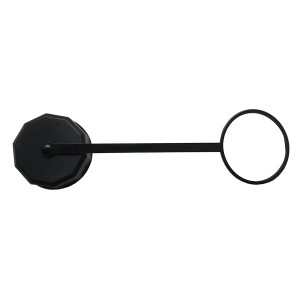 Cap For IP68 Bulkhead Outlet Black