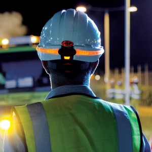 Safety Helmet Light VisiLite/EVOLite LED Band Orange Strap