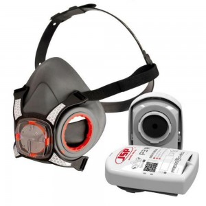 Half-Mask Respirator Force 8 Ready Fitted with PressToCheck P3 Filters Medium