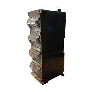 DIN Rail Box Unloaded 8Port Keystone Black (H)172mm x (W)56mm x (D)78mm