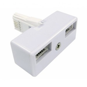 Line Jack Doubler 431A Plug - 2x 431A Socket 4 Wire White   