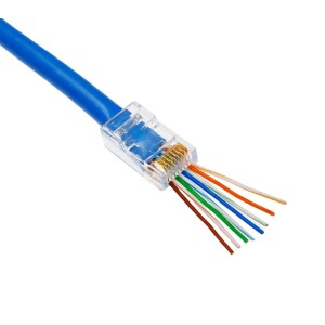 Fast-Fit Plug RJ45 Cat5e Unshielded Pack Qty: 100pcs