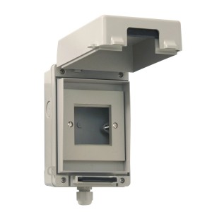 Wall Outlet Euro 50x50 Unloaded IP65 Grey (H)152mm x (W)101mm x (D)83mm