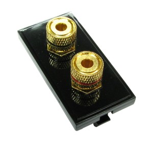 Speaker Euro Module Binding Post 2x Binding Post Black