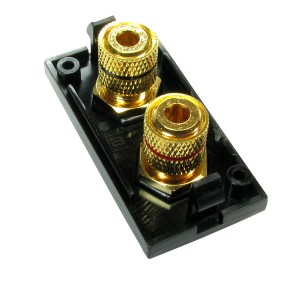 Speaker Euro Module Binding Post 2x Binding Post Black