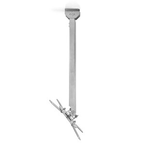 Projector Ceiling Mount Tilt & Swivel Long Adjustable Drop 10kg +/-45 Degrees 360 Degrees Silver