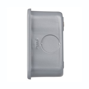 Faceplate Metalclad Double Gang 4x Euro Grey (H)81mm x (W)142mm x (D)40mm Supplied With Metal Surface Mount Backbox