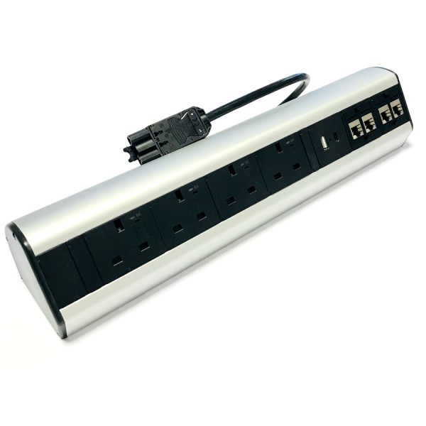 Nexxia Aluminium Desktop Power Sockets