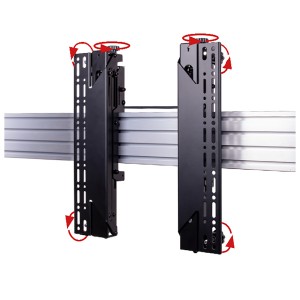 SYSTEM X Universal Pop-Out Interface Arms BT8390-VESA400MAP/B V2 39 Inch to 70 Inch 50kg Up to 400mm Black