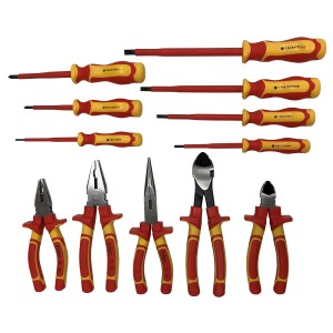 VDE Plier and Screwdriver Set 12 Piece Insulated 1000V