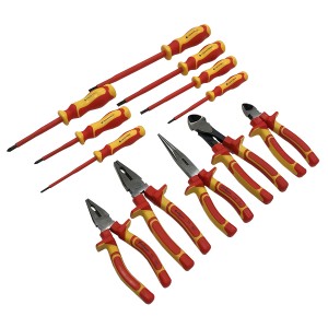 VDE Plier and Screwdriver Set 12 Piece Insulated 1000V
