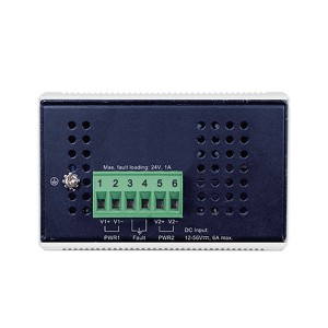 Industrial Media Converter 1000BASE-T to SFP 2x RJ45/2x SFP PoE++ (802.3bt) IGUP-2205AT PoE Budget 190W