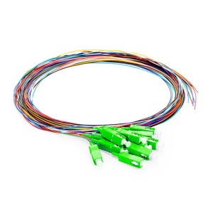 Fibre Pigtail (Coloured) Semi Loose Tube SM SC/APC OS2 9/125 LSZH (L)1Mtr   