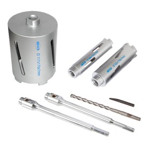 Mexco 7 Piece Core Drill Kit Slotted x90 Grade A10DCDKIT37