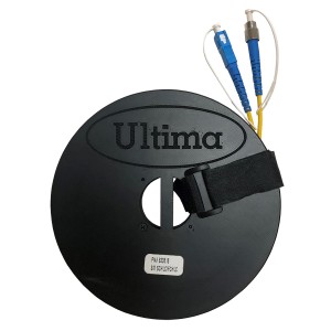 Fibre Optic Launch Lead Simplex SM FC-SC Armoured Tails Yellow (L)130Mtr