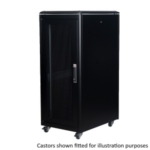 DYNAmic Server Cabinet Mesh Front Door Mesh Rear Door Removable Side Panels Adj Feet & Earth Kit LN-FS26U6080-BL-231-S Black (H)26U x (W)600mm x (D)800mm