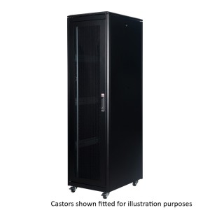 DYNAmic Server Cabinet Mesh Front Door Mesh Rear Door Removable Side Panels Adj Feet & Earth Kit LN-FS42U6080-BL-231-S Black (H)42U x (W)600mm x (D)800mm
