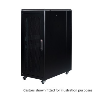 DYNAmic Server Cabinet Mesh Front Door Mesh Rear Door Removable Side Panels Adj Feet & Earth Kit LN-FS26U6010-BL-231-S Black (H)26U x (W)600mm x (D)1000mm