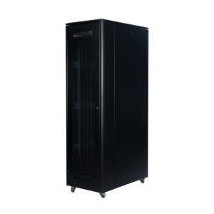 DYNAmic Server Cabinet Mesh Front Door Mesh Rear Door Removable Side Panels Adj Feet & Earth Kit LN-FS42U6010-BL-231-S Black (H)42U x (W)600mm x (D)1000mm