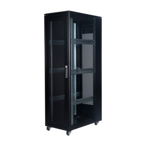 DYNAmic Server Cabinet Mesh Front Door Mesh Rear Door Removable Side Panels Adj Feet & Earth Kit LN-FS42U6010-BL-231-S Black (H)42U x (W)600mm x (D)1000mm