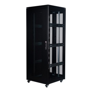 DYNAmic Server Cabinet Mesh Front Door Wardrobe Rear Door Removable Side Panels Adj Feet & Earth Kit LN-FS42U8080-BL-251-S Black (H)42U x (W)800mm x (D)800mm