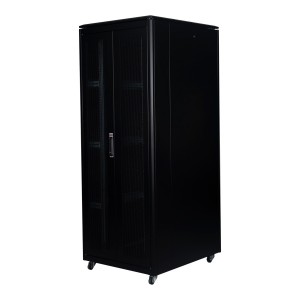 DYNAmic Server Cabinet Mesh Front Door Wardrobe Rear Door Removable Side Panels Adj Feet & Earth Kit LN-FS42U8010-BL-251-S Black (H)42U x (W)800mm x (D)1000mm