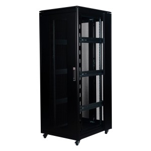 DYNAmic Server Cabinet Mesh Front Door Wardrobe Rear Door Removable Side Panels Adj Feet & Earth Kit LN-FS42U8010-BL-251-S Black (H)42U x (W)800mm x (D)1000mm
