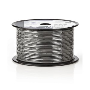Audio Cable Individually Screened Microphone/Installation 2 Core Grey (L)100Mtr 2x0.125mm2