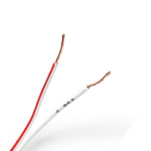 OFC Speaker Cable 2x 0.75mm White (L)100Mtr