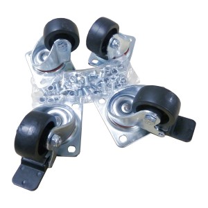 Castor  Kit 2 With Brake, 2 Without Brake M10 ZMN-TKR-5525-XX (H)55mm