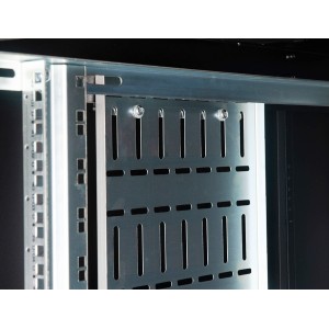 Cable Tray Multi Slotted Version KDG-CMT-16UK-ZN Zinc Plated (H)16U x (W)200mm