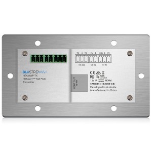 HDMI/USB-C Transmitter Wall Plate 4K 60Hz 4:2:0 @ 40m 1080p @ 70m Cat5e/6 HDMI1.4-HDCP2.2 2x HDMI In, 1x USB-C In 1x HDBaseT Out 2-way IR Pass-Thru 1x PoH (Bi-dir) Silver