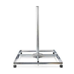 Patio roof mount Satellite stand Galvanised (H)1Mtr x (W)60cm x (D)60cm (Dia)42mm