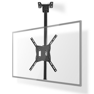 Telescopic Ceiling Mount Tilt & Swivel 400x400 26" to 42" 20kg 0 - 25 Degrees 716-1160mm Black