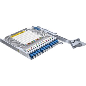 LISA Fibre Splice Tray 24 Way SM OS2 LC 12x Duplex L/Side G3 (TIA) Plastic 85099647 Grey   