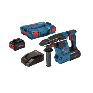 SDS-Plus Hammer Drill (Brushless) GBH 18V-26F 18v 2x 5Ah Battery GAL1880 Charger L-BOXX