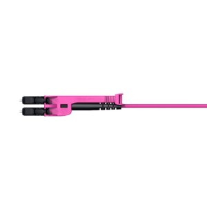 Fibre Patch Lead XD Uniboot Duplex MM LC-LC OM4 50/125 LSZH 85011862 Violet (L)1Mtr (Dia)2.1mm   