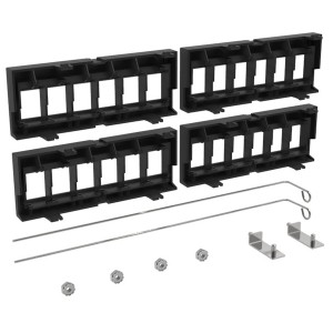 DDM Module Unloaded Shielded 6Port Flat SL Jacks CPP-SDDM-SL-KIT-4PK Black Grounding kit included (4pcs)