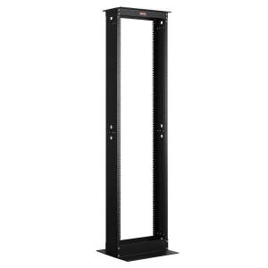 19" Open Frame System Single Frame Rail Depth 160mm Flat Pack  LN-OF45USD460-BL Black (H)45U x (D)460mm Weight 29.5kg